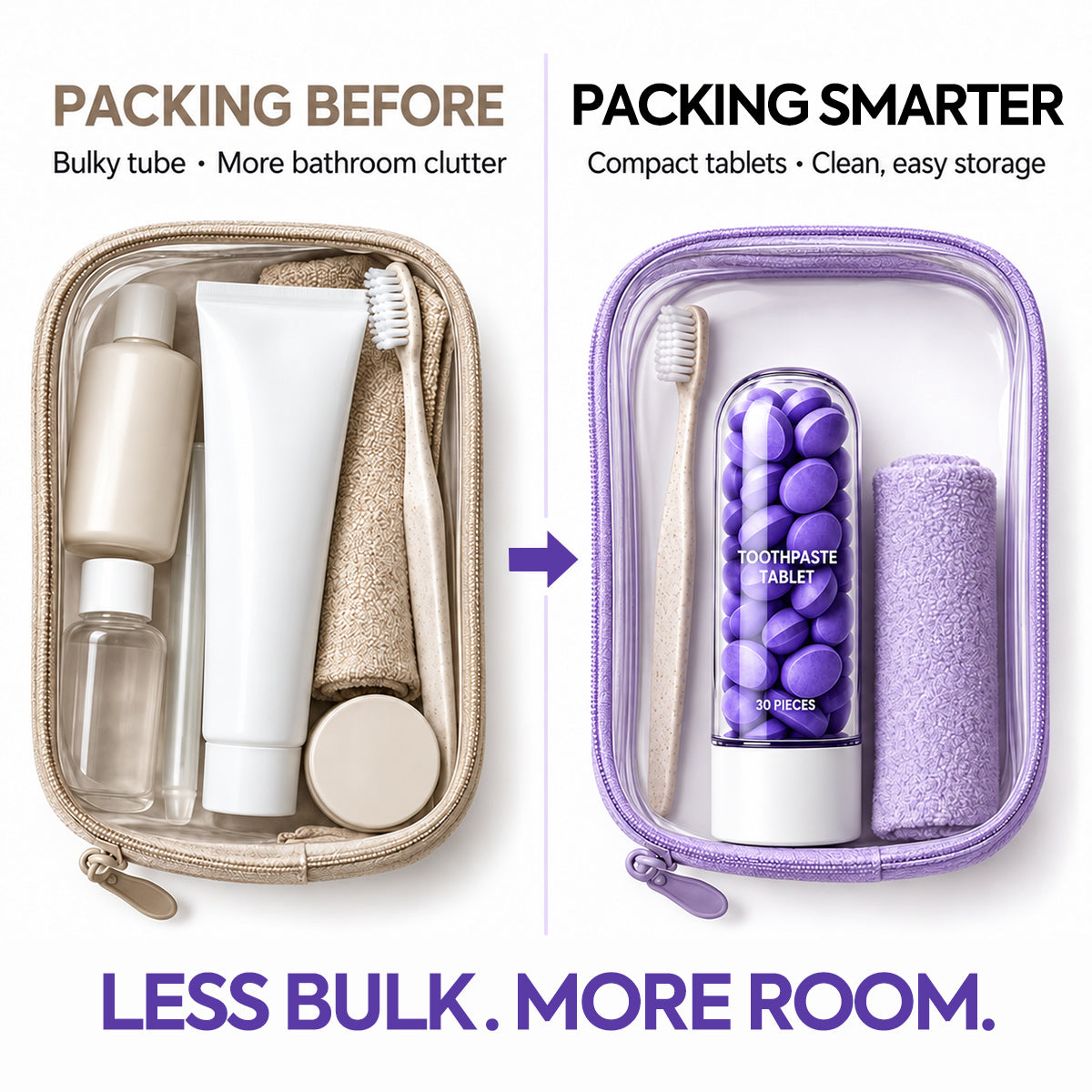 Purple Toothpaste Tablets-Fluoride-free oral care