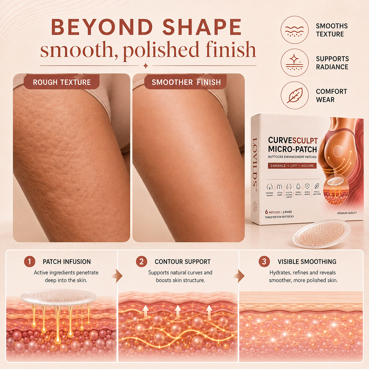 CurveSculpt™ Micro-Patch Firm • Smooth • Sculpt Curves