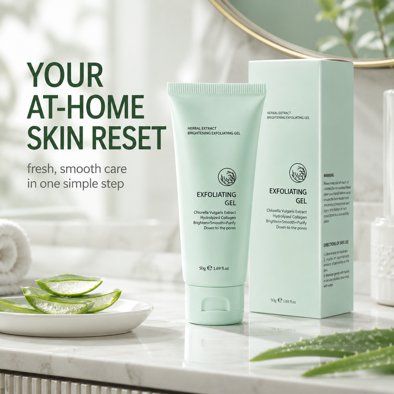 Aloe Vera Body Exfoliating Gel