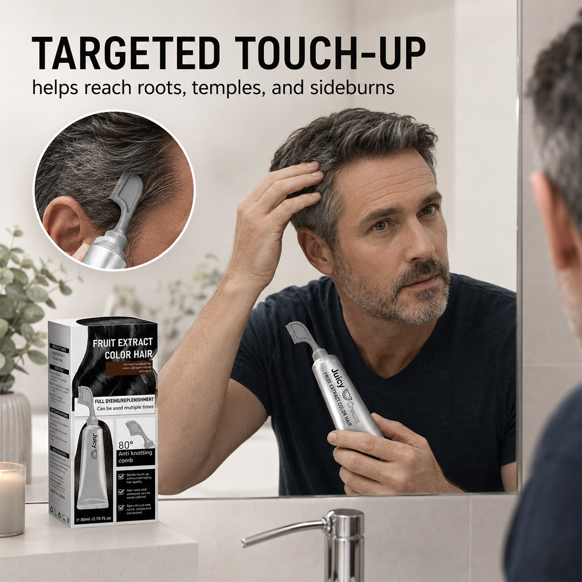 In Hair DyeCream for Gray Coverage