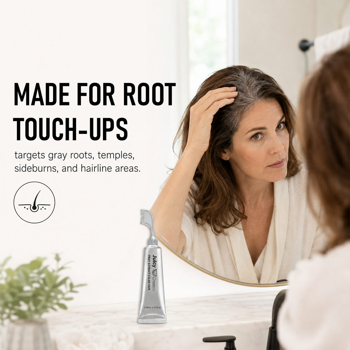 In Hair DyeCream for Gray Coverage