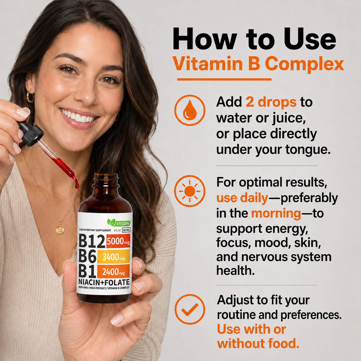 5-in-1 Vitamin B Complex Supplement – Daily Energy & Wellness Support