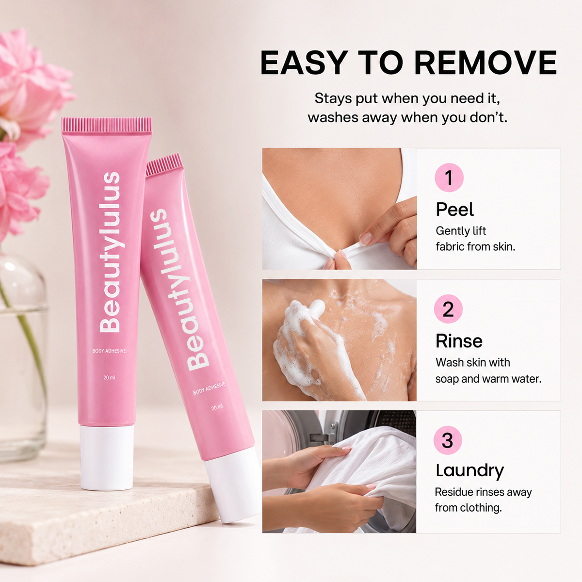 Easy Remove Skin-Friendly Body Adhesive Anti-Slip Clothing Gel