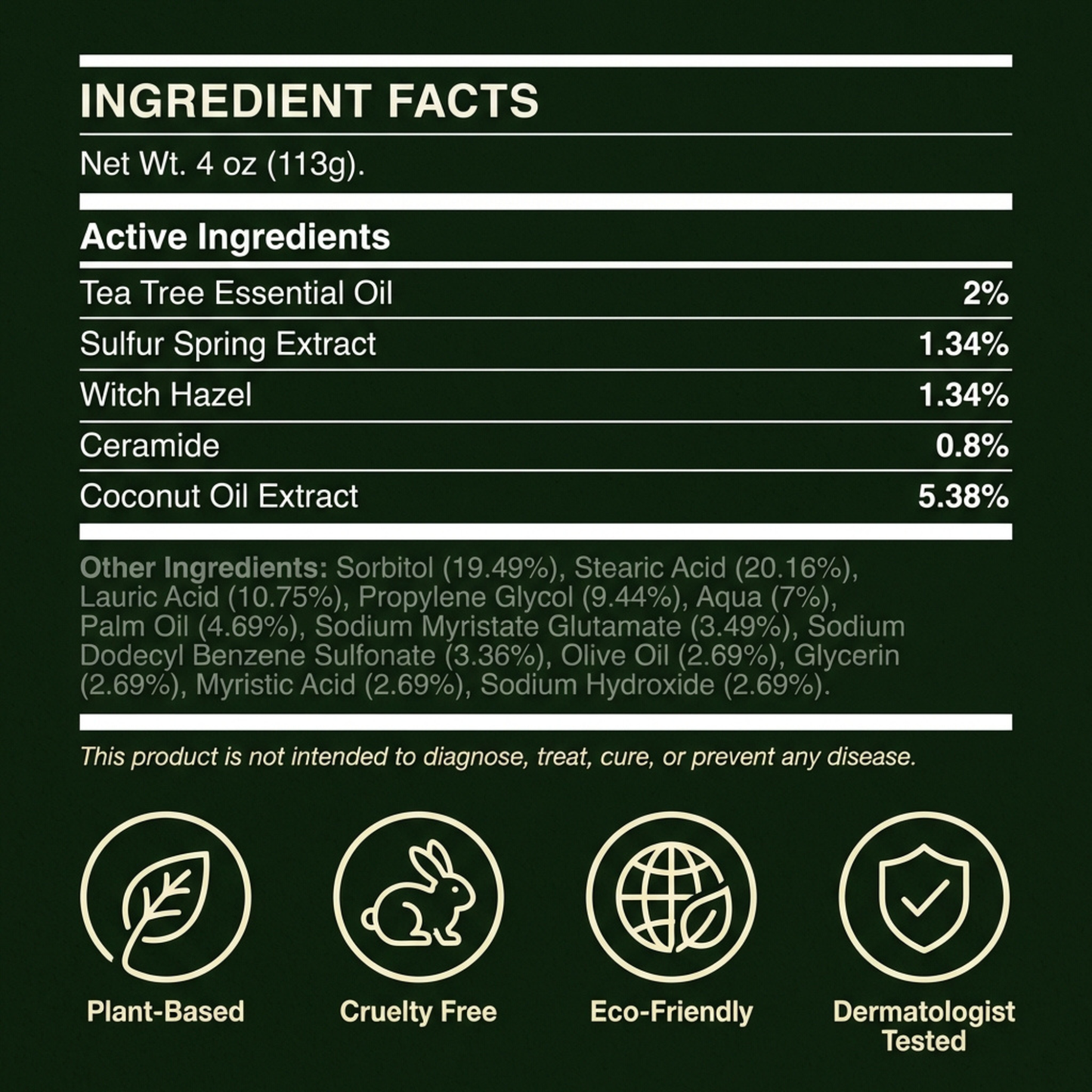 Tea Tree Cleansing Soap Bar, Refreshes & Balances Complexion