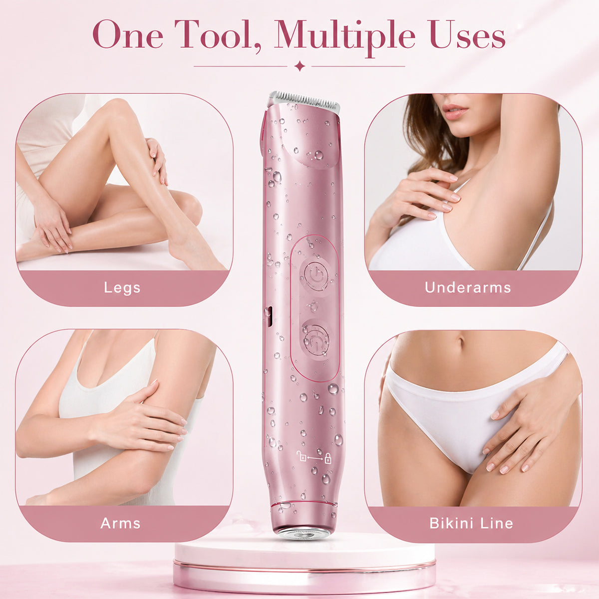 2-in-1 Rechargeable Bikini Trimmer – Waterproof