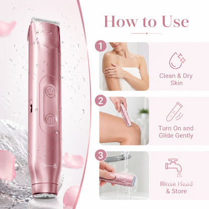 2-in-1 Rechargeable Bikini Trimmer – Waterproof