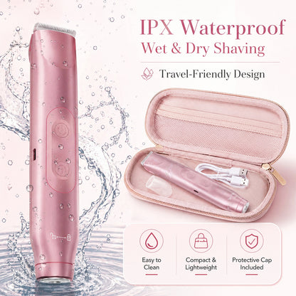 2-in-1 Rechargeable Bikini Trimmer – Waterproof