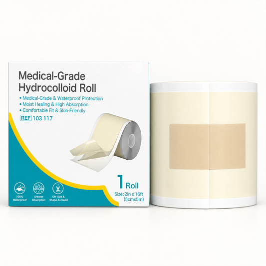 Cuttable Hydrocolloid Acne Patch Roll, Overnight Oil‑Absorbing Skin Care