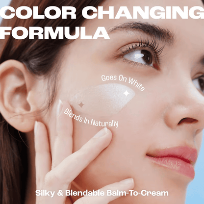 🔥LAST DAY 49% OFF - 🌟Cream Stick V White Korean Color-Changing Foundation Stick with Volufiline+ Free Brush