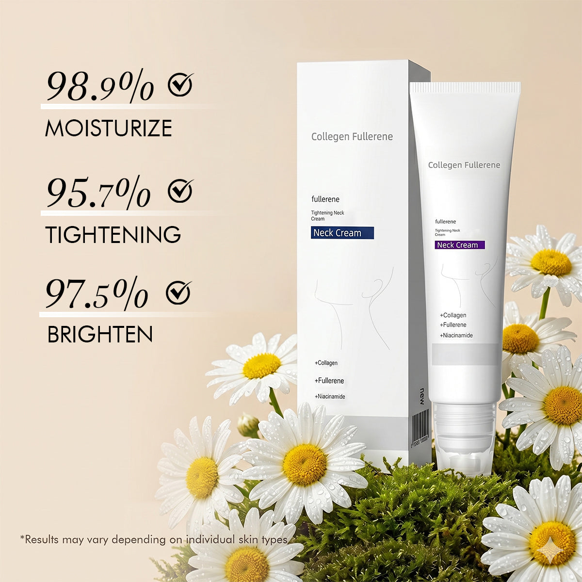 Roller Massage Neck Cream – Firms Skin, Smooths Wrinkles
