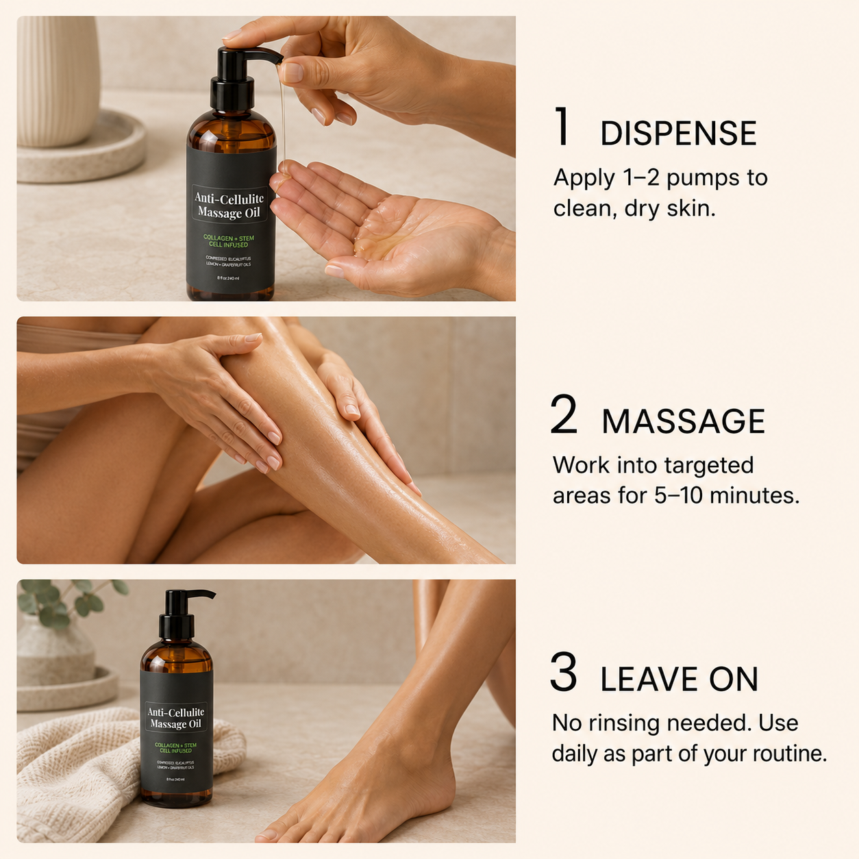 New Anti-Cellulite Massage Oil