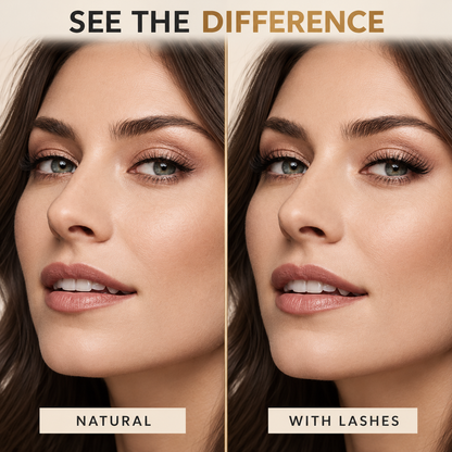 🌺Glue-Free Self-Adhesive Lashes – 3-Second, Natural & Reusable