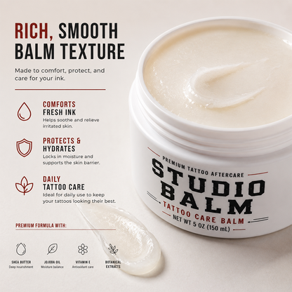 Non-Greasy Tattoo Balm for Daily Ink Care