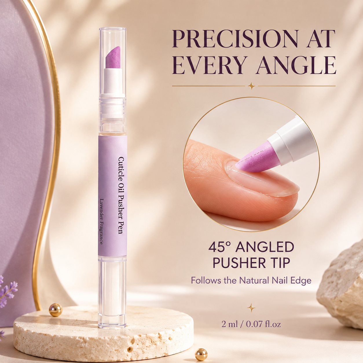 💅 2-in-1 Cuticle Oil Pusher Pen