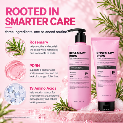 Rosemary PDRN Volumizing Shampoo & Conditioner Set