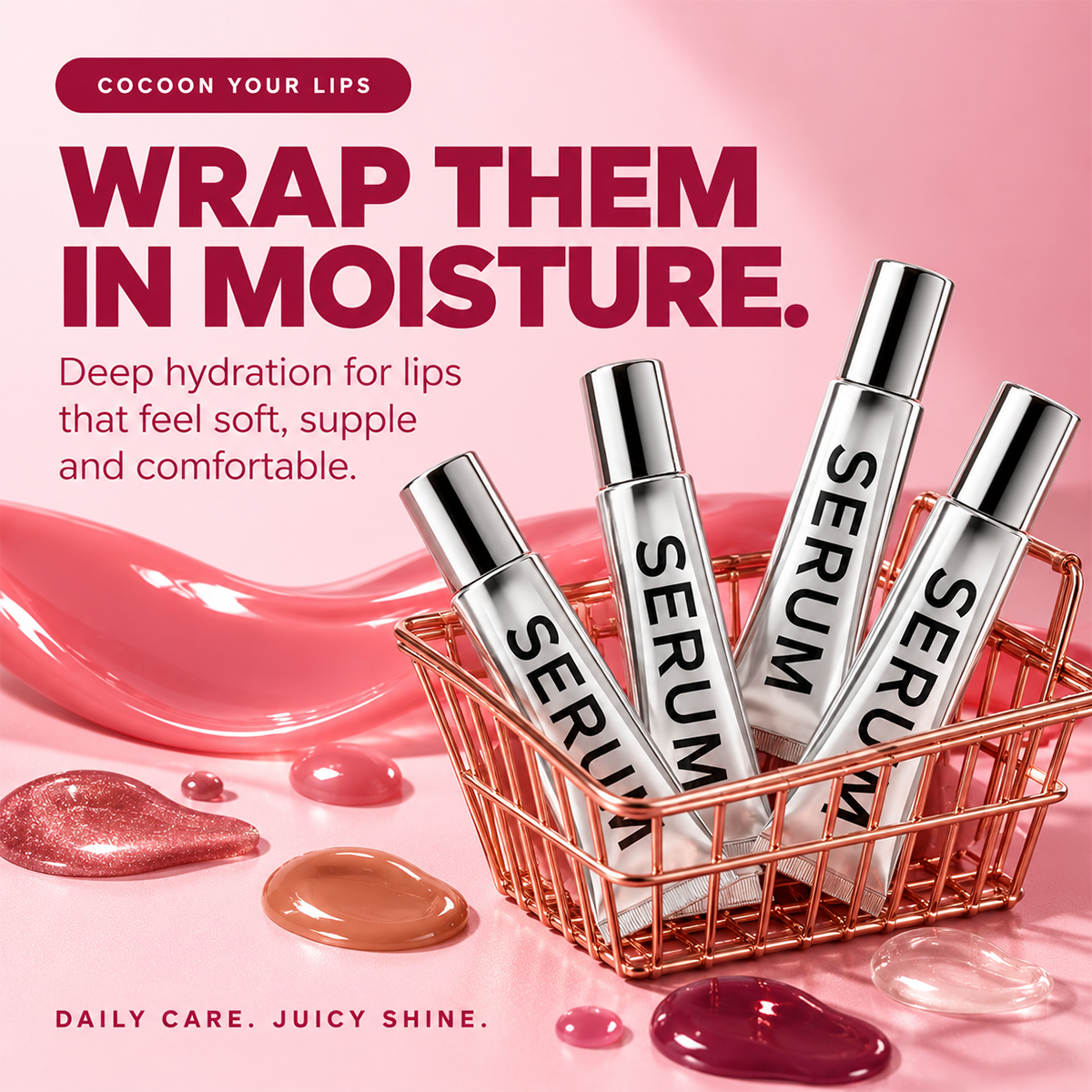 Hydrating Tinted Lip Balm — Moisture & Glossy Shine