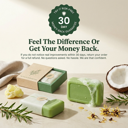Tea Tree Cleansing Soap Bar, Refreshes & Balances Complexion