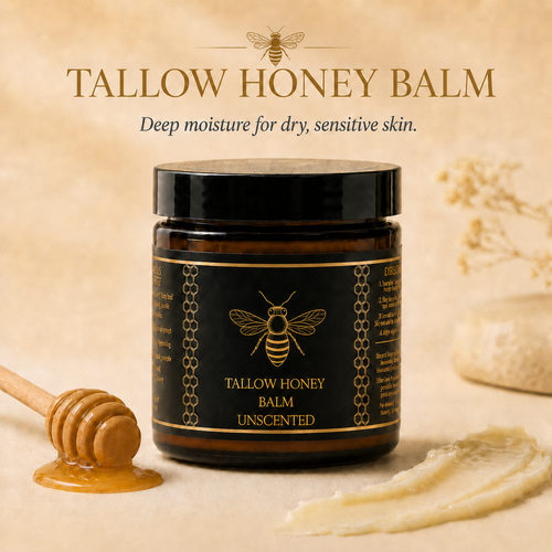 Natural Organic Tallow Honey Moisturizing Balm