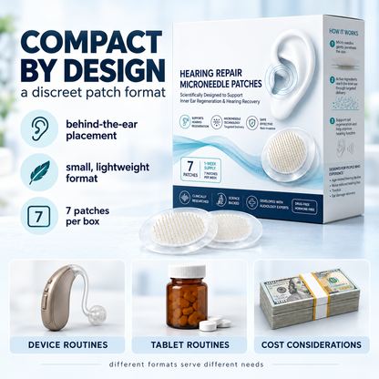 HEARING SUPPORT MICRONEEDLE PATCHES