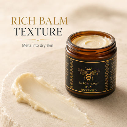 Natural Organic Tallow Honey Moisturizing Balm