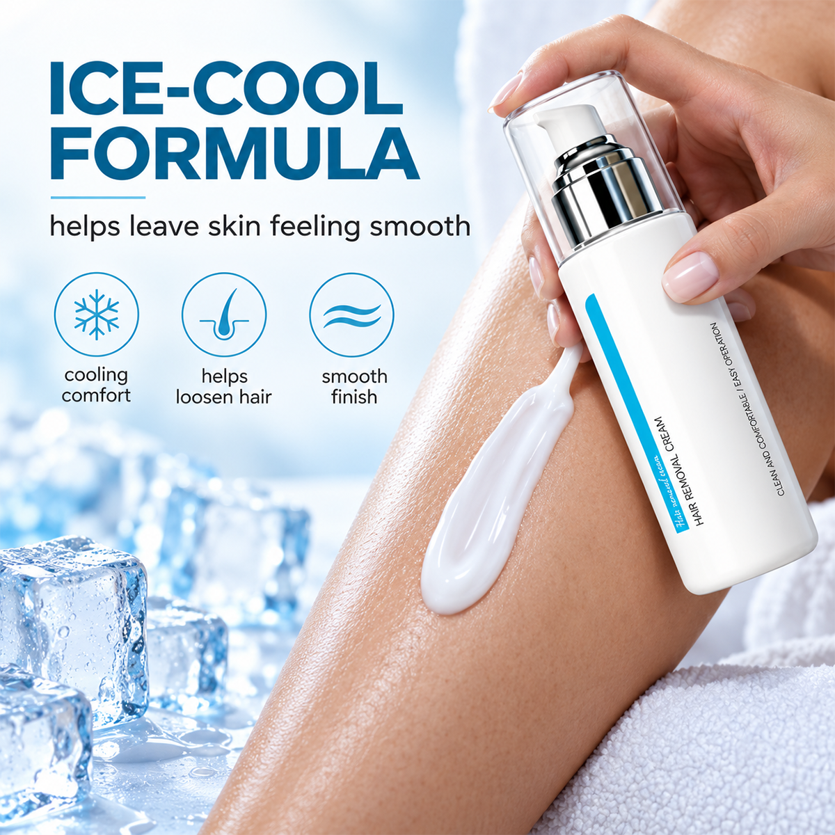 Ice‑Cooling Hair Removal Cream – Gentle for Sensitive Skin