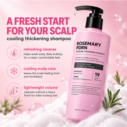 Rosemary PDRN Volumizing Shampoo & Conditioner Set
