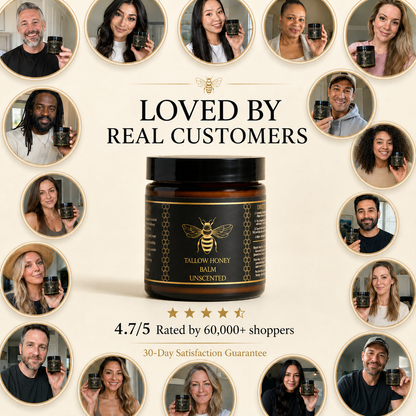 Natural Organic Tallow Honey Moisturizing Balm