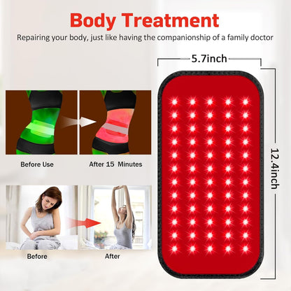 60 LED Dual-Wavelength Red Light Waist Wrap Belt