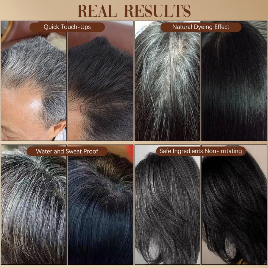 Hot Sale 👍🏻Portable Hair Dye Comb for Gray Hair Coverage - Waterproof and Sweatproof