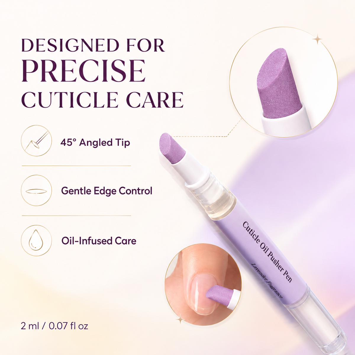 💅 2-in-1 Cuticle Oil Pusher Pen