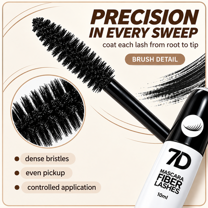 7D Silk Fiber Black Lengthening Mascara - Adult Beauty Makeup✨