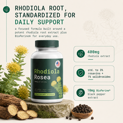 Rhodiola Rosea 400mg Capsules