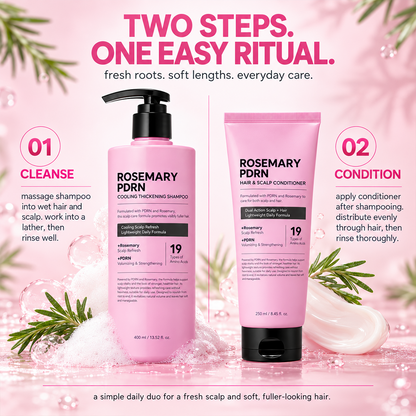 Rosemary PDRN Volumizing Shampoo & Conditioner Set