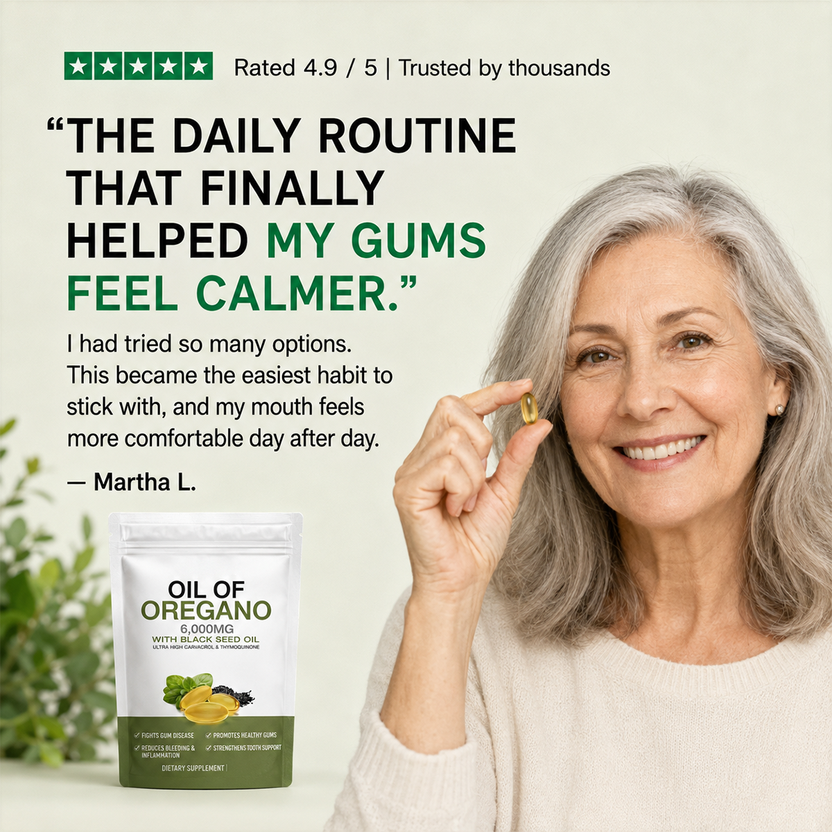 Oregano & Black Seed Oil Softgels