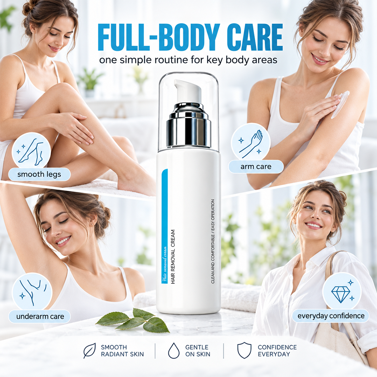 Ice‑Cooling Hair Removal Cream – Gentle for Sensitive Skin