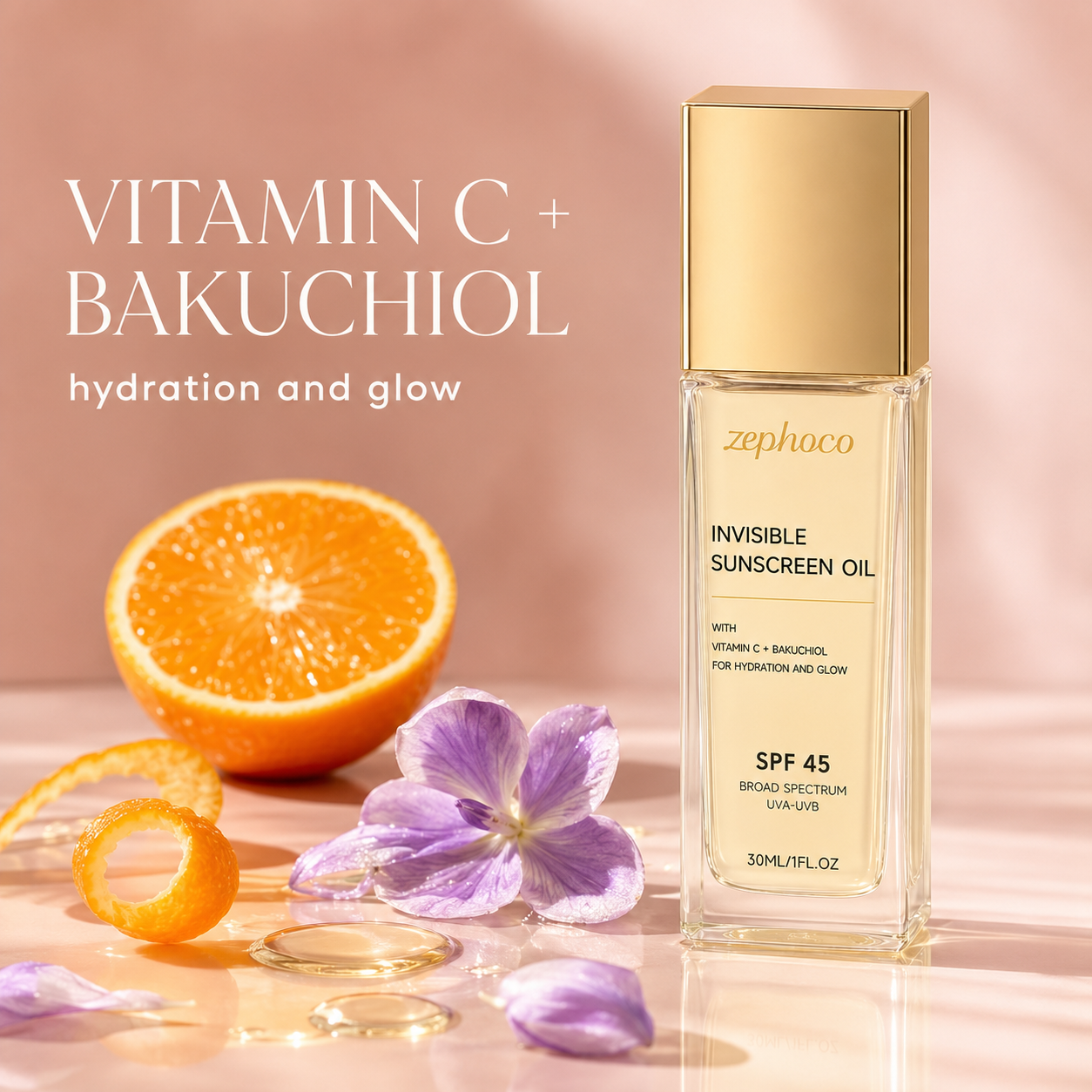 SPF 45 Invisible Glow Sunscreen Body Oil