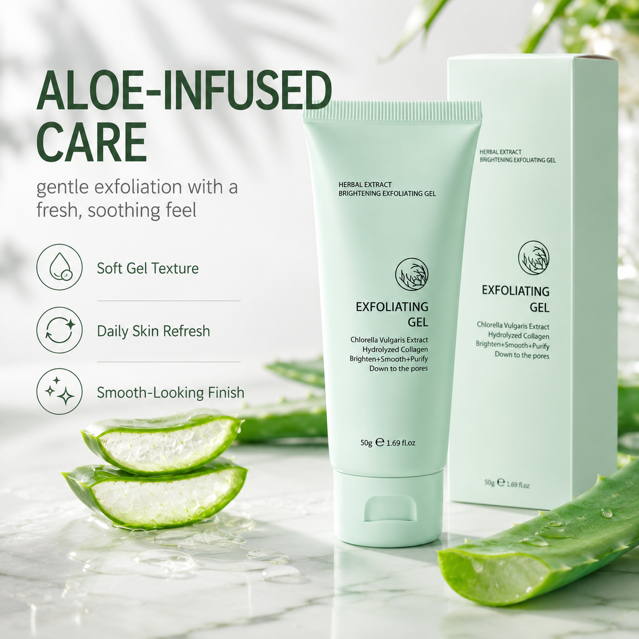 Aloe Vera Body Exfoliating Gel