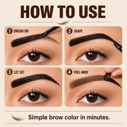 Tear-Off Waterproof Eyebrow Tint Cream