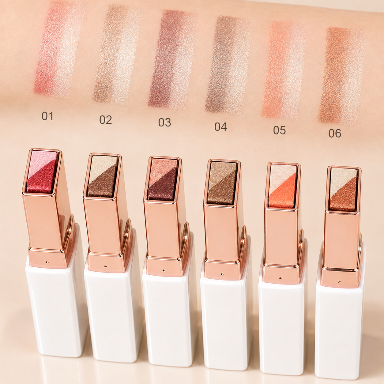 Smooth Two Color Eyeshadow Stick Set
