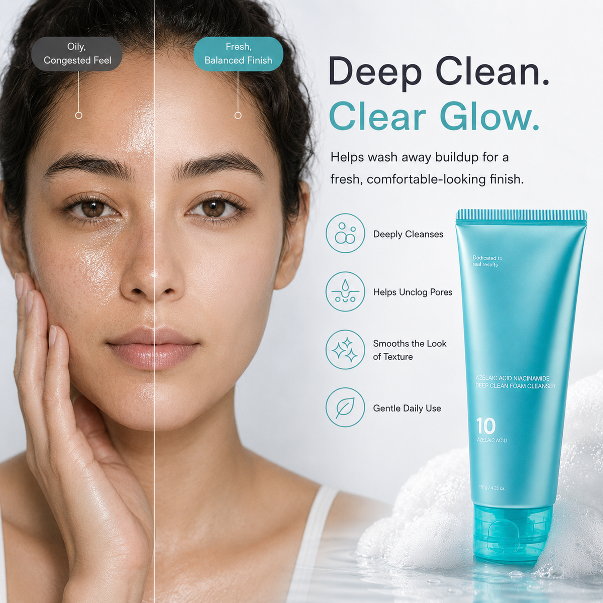 Azelaic Acid Capsule Foam Cleanser