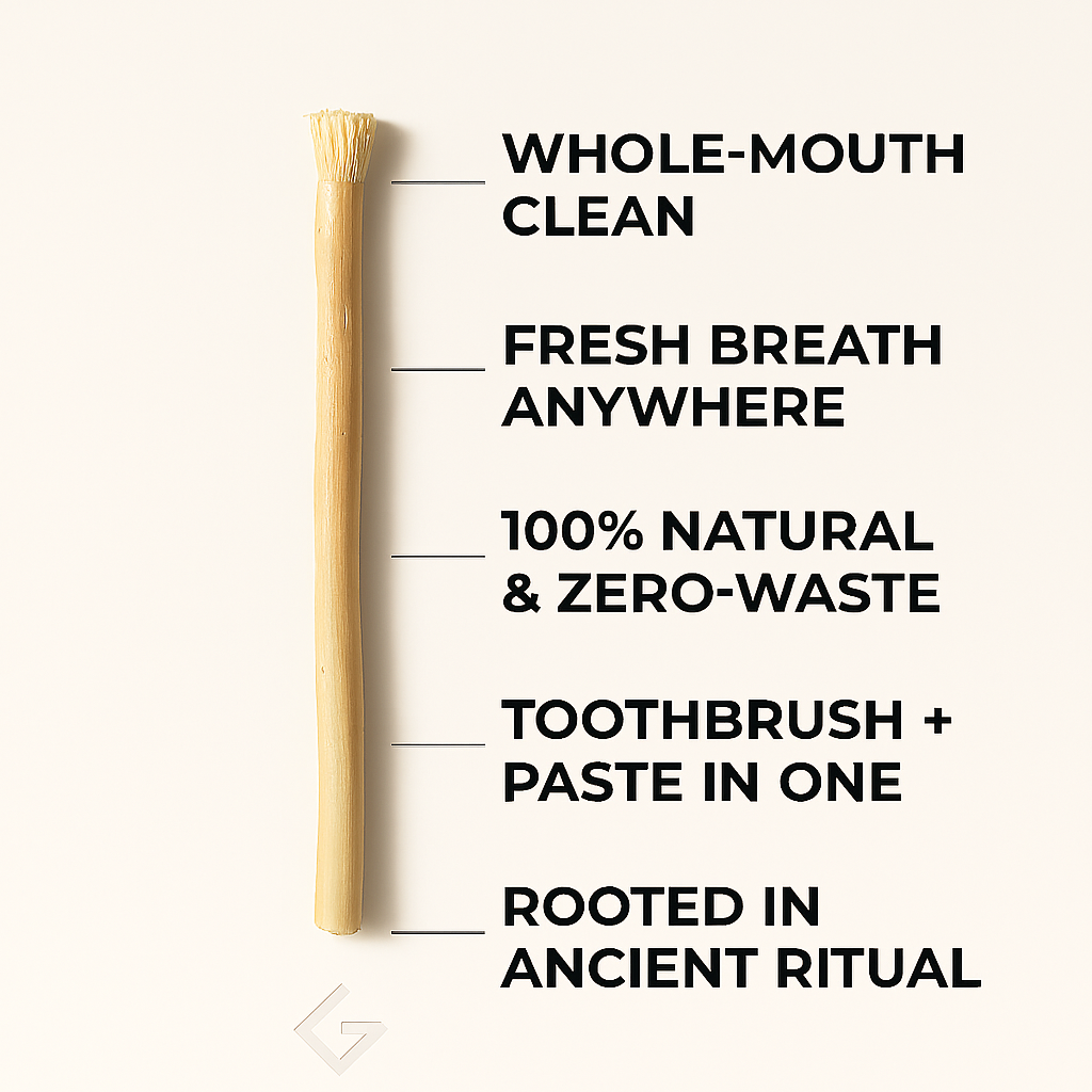 🌿Natural Organic Miswak Toothbrush Sticks for Oral Care