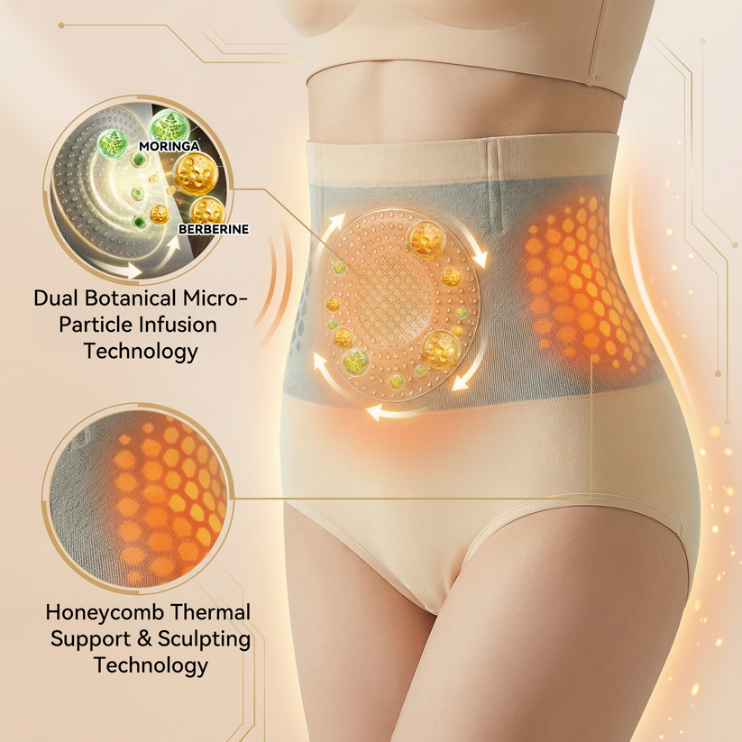 Moringa & Berberine 4-in-1 Micro-Particle Shaping & Fat Burning Shorts