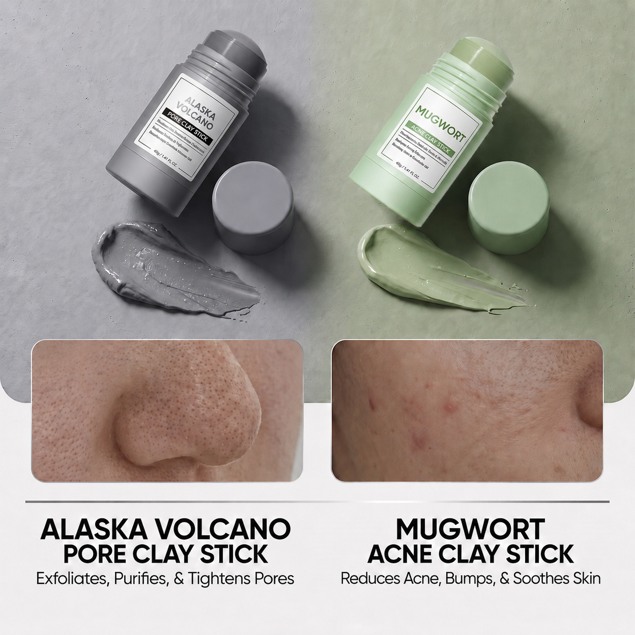 Blackhead Control & Acne Care Deep Cleansing Clay Stick Duo Set