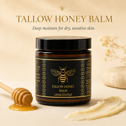 Natural Organic Tallow Honey Moisturizing Balm